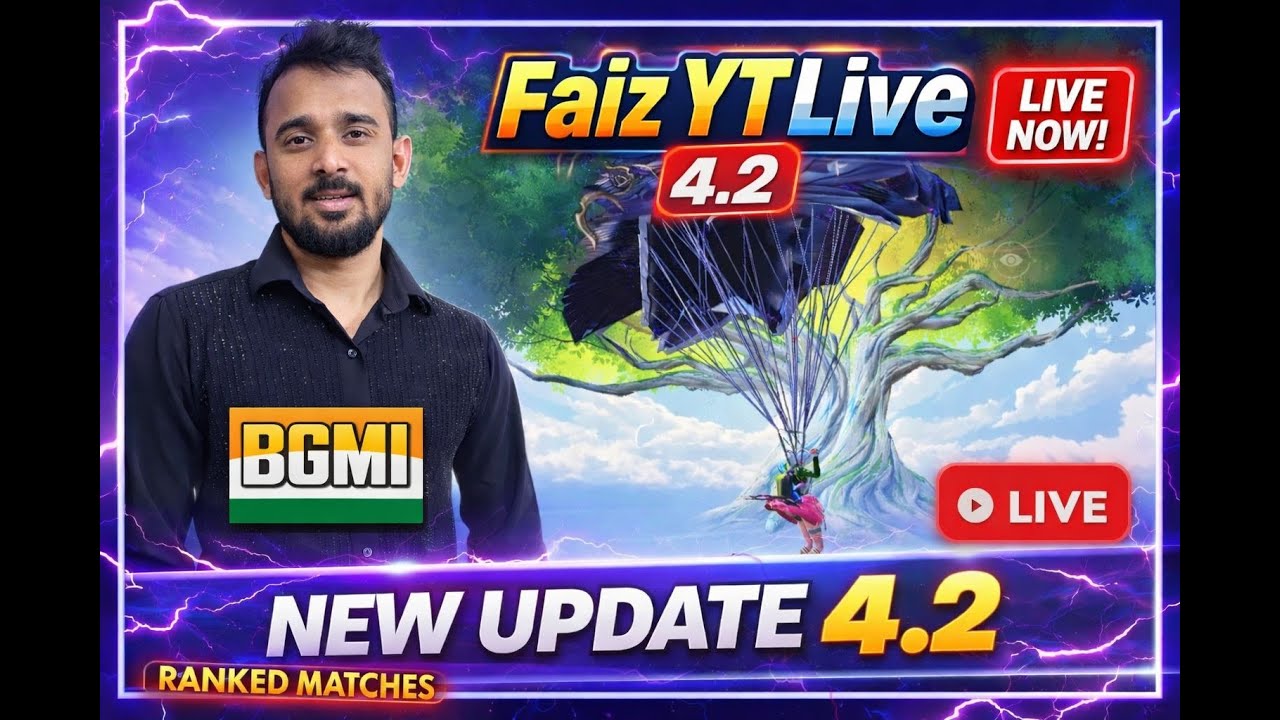 SOLO V/S SQUAD FAIZ YT LIVE 🔴 | BGMI New Update 4.2 | Ranked Push & Intense Gameplay