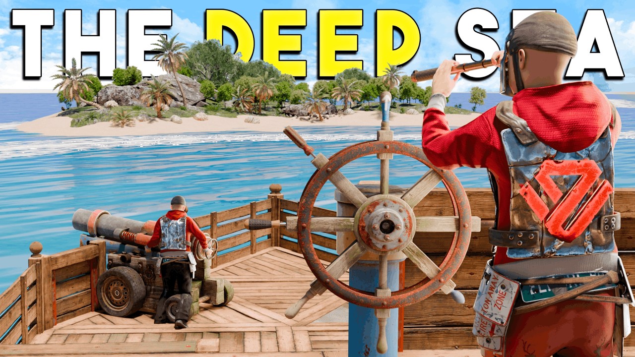 I Lived on a *Pirate Ship* for An Entire Wipe In Rust! (Naval Update)