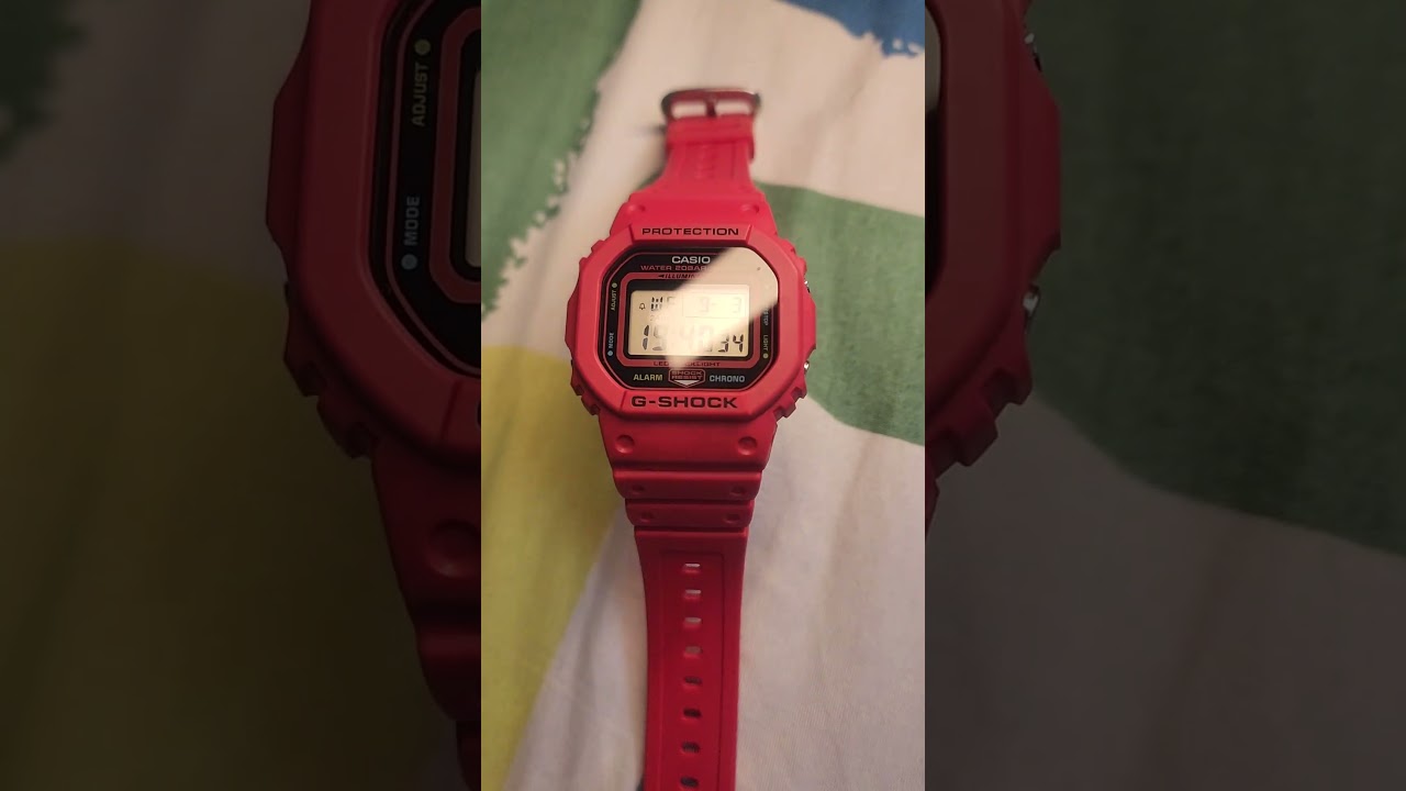 G SHOCK DW5600 RED #CASIO Casio g shock red #red #gshock DW 5600