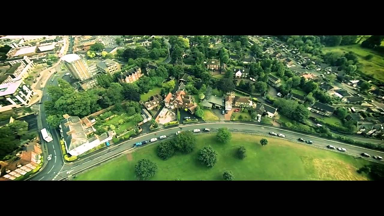 Abbey Fields from the air
