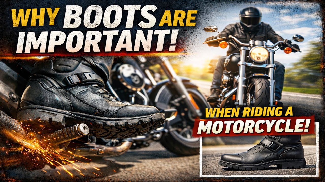 Motorcycle Boots vs Sneakers: Why Boots are Important When Riding!