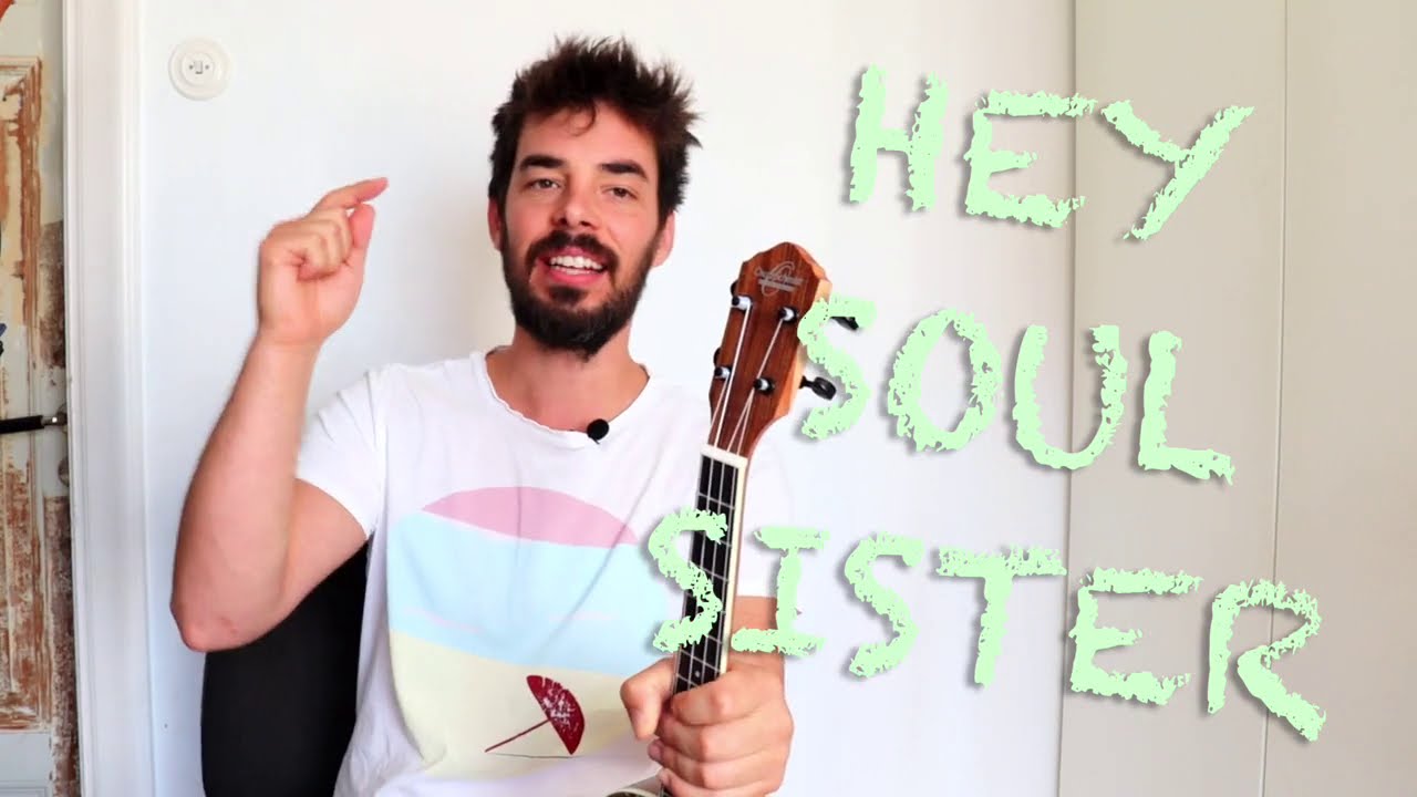 HEY SOUL SISTER - FREE SONG SHEET!! Ukulele tutorial - TRAIN your strumming