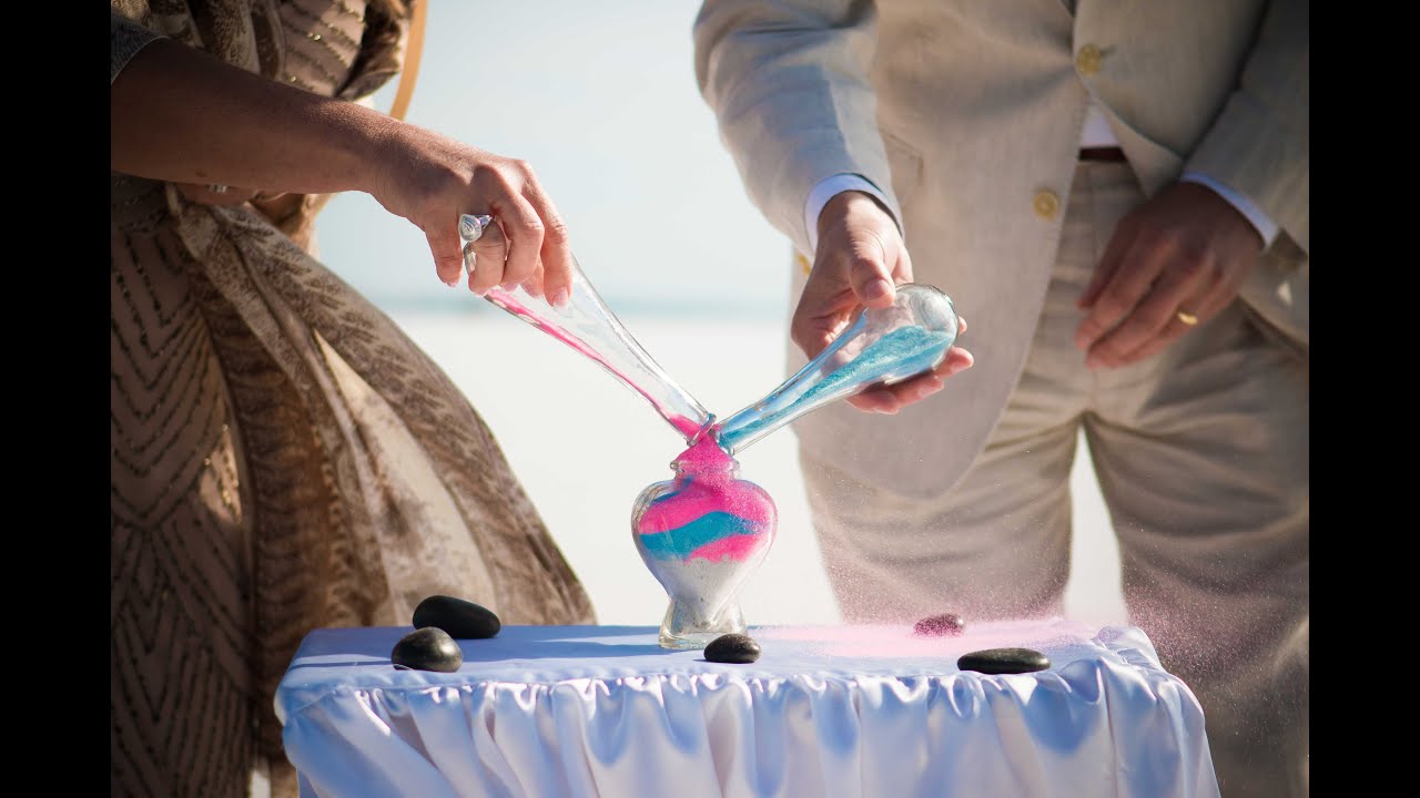 Unity Sand Ceremony by Gulf Beach Weddings