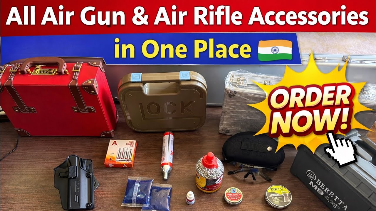 All Air Gun & Air Rifle Accessories in One Place 🇮🇳 | Buy Online from Airsoft Gun India