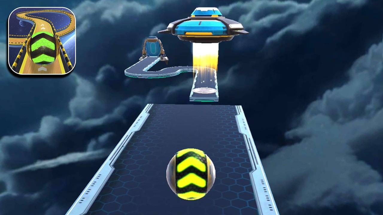 Space Rolling Balls Race Gameplay Speedrun Level 560