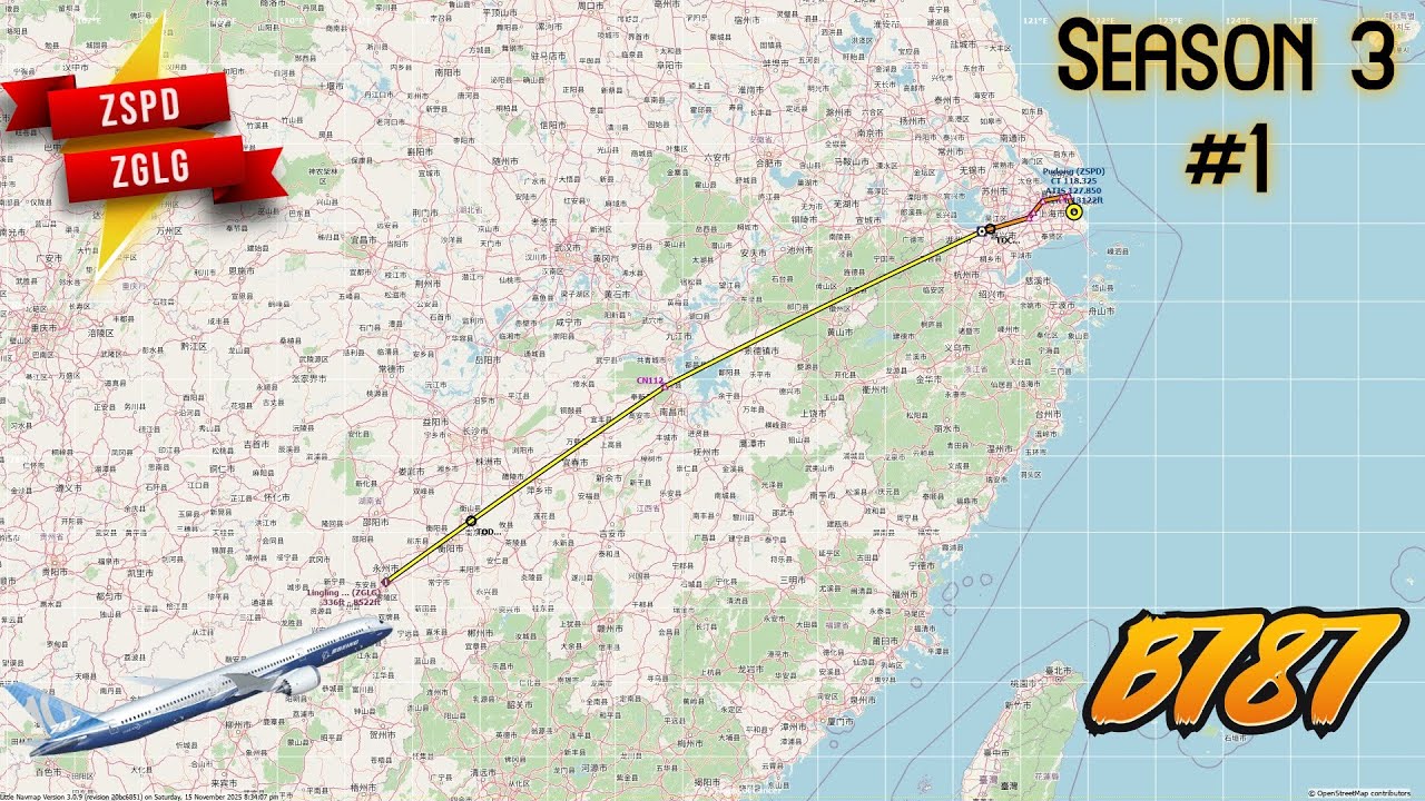 Series 3 | FS2020 B787 ZSPD✈✈✈ZGLG (Timelapse)  #1