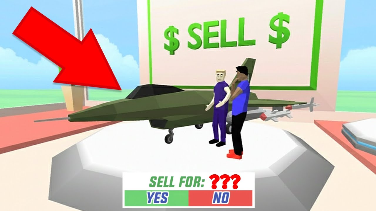 Mega Jet Sell For 999999$ in Dude Theft Wars