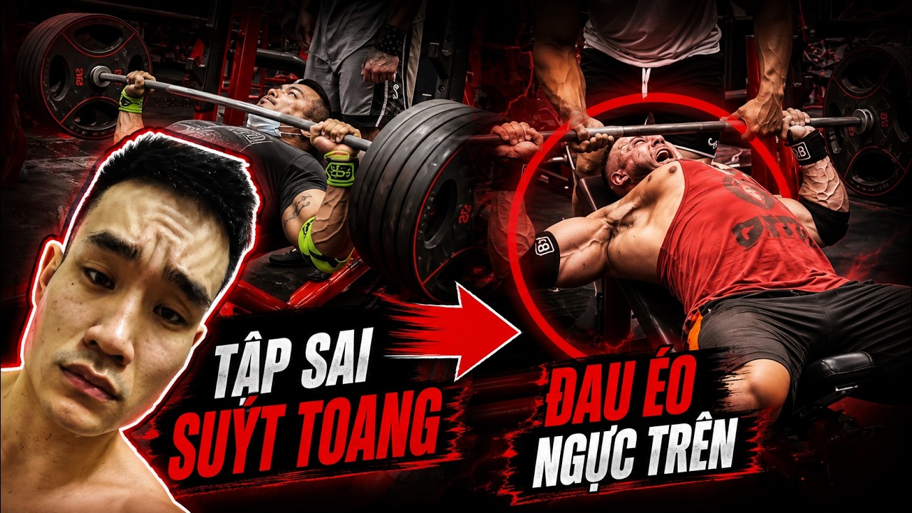 Đứt Cơ Ngực do Đẩy 220kg | Bạn có đủ sức để tập cùng Larry Wheels | SmallGym