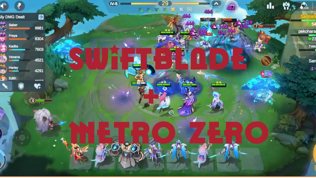 Magic chess gameplay with swiftblade+metro zero 🚀🚀🚀🧨🧨