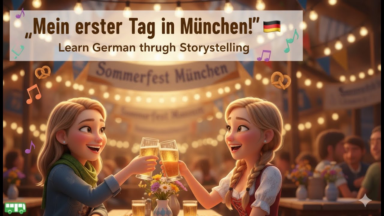 First Day in Munich 🇩🇪 | Learn German Through Storytelling (A1&ndash;A2)