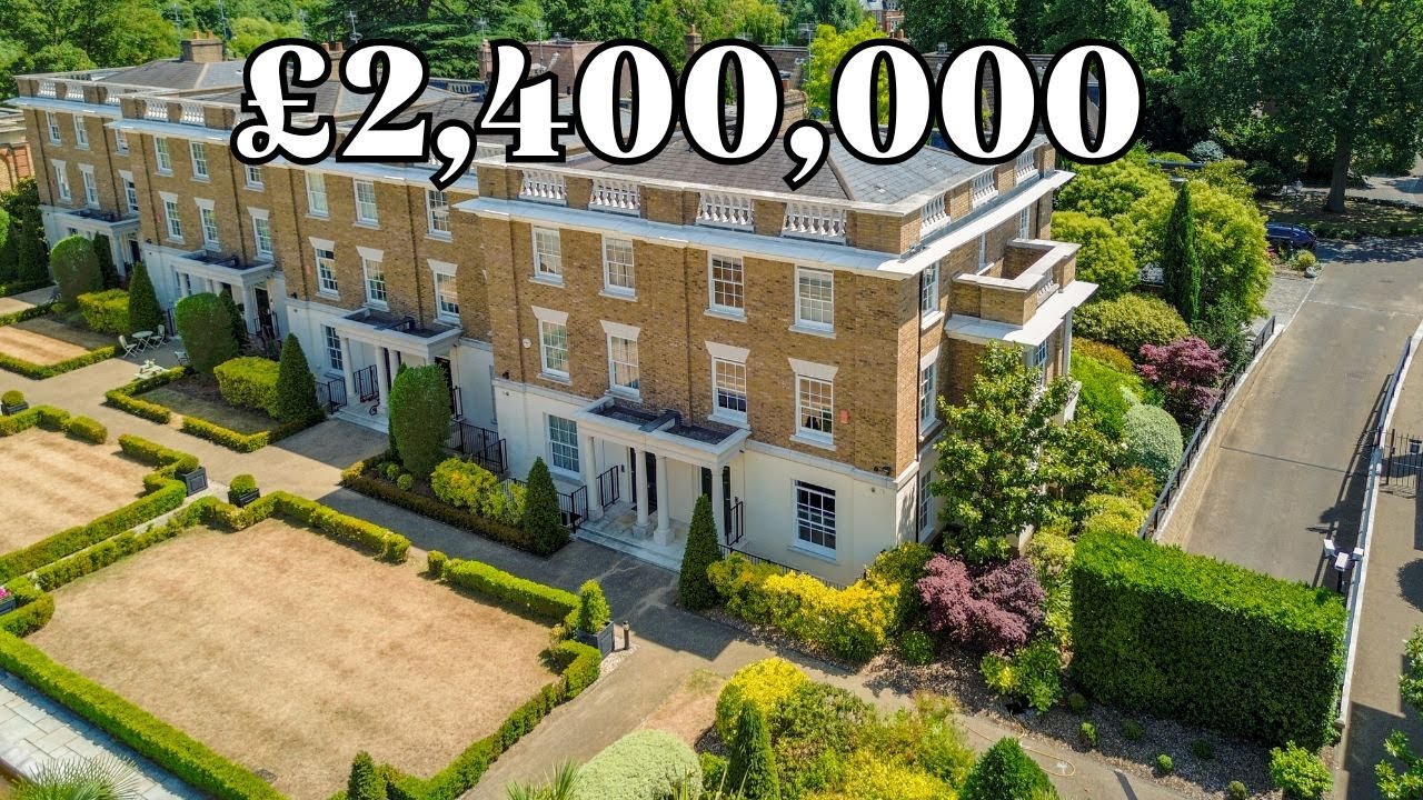 Inside This £2.4M Georgian-Style Townhouse on the River Thames | Luxury Living in Richmond Lock!