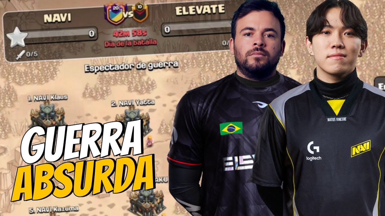 GUERRA ENTRE CAMPEÕES MUNDIAIS DE CLASH OF CLANS !