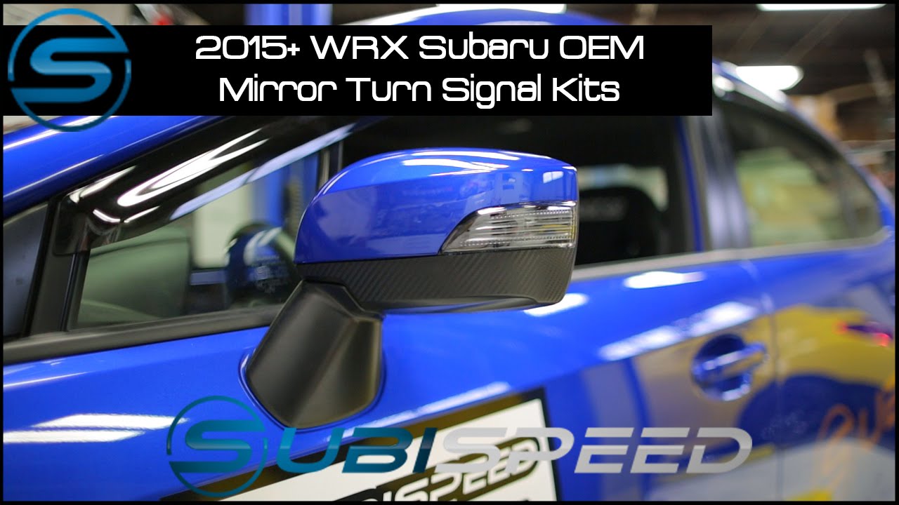 Subispeed - Установка комплекта указателей поворота на зеркало для Subaru WRX 2015 года выпуска