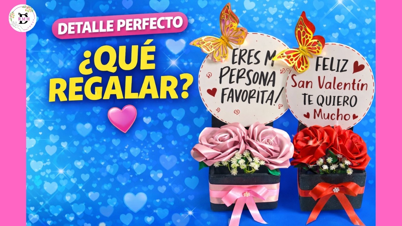 ¿Qué Regalar en San Valentín? 💖 Regalo Económico y Elegante con Dos Rosas