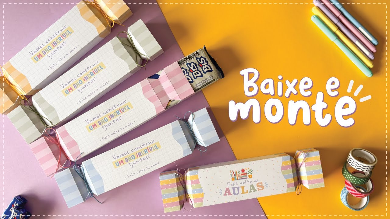 BAIXE E MONTE | CAIXA BIS - VOLTA ÀS AULAS | COMO FAZER?