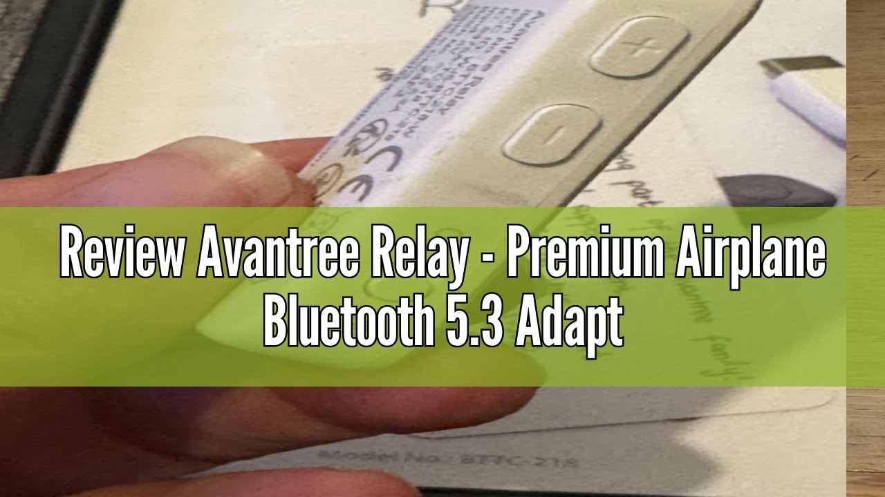 Review Avantree Relay - Premium Airplane Bluetooth 5.3 Adapter, Supports 2 AirPods or Headphones wit