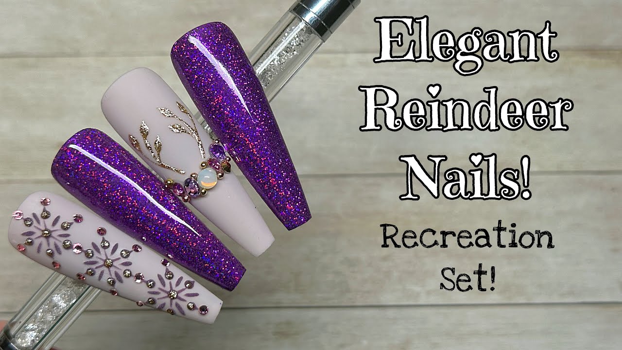 Elegant Antler Recreation Nails | Madam Glam | Nail Sugar