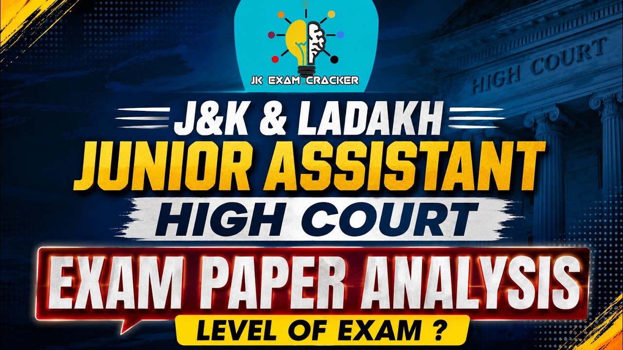Junior Assistant- High Court || Exam Paper Analysis || Level of Difficulty?