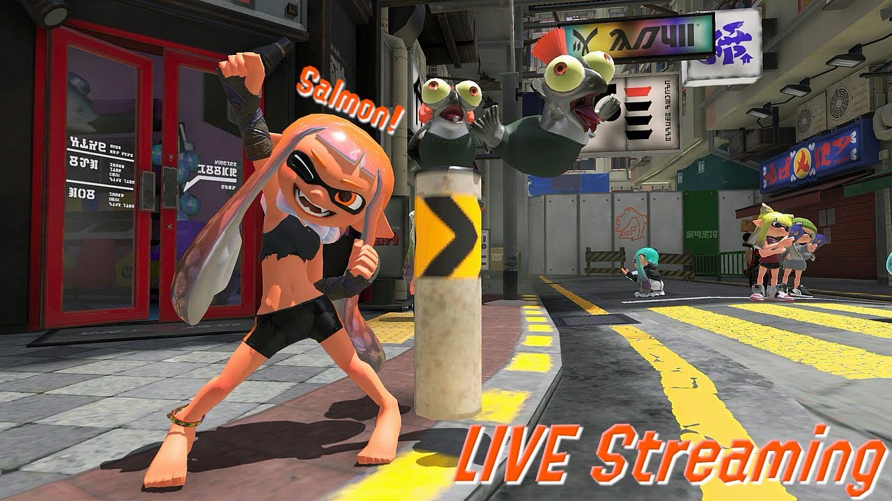 LIVE STREAM - Challenge & Salmon Run (Random Weapons!)