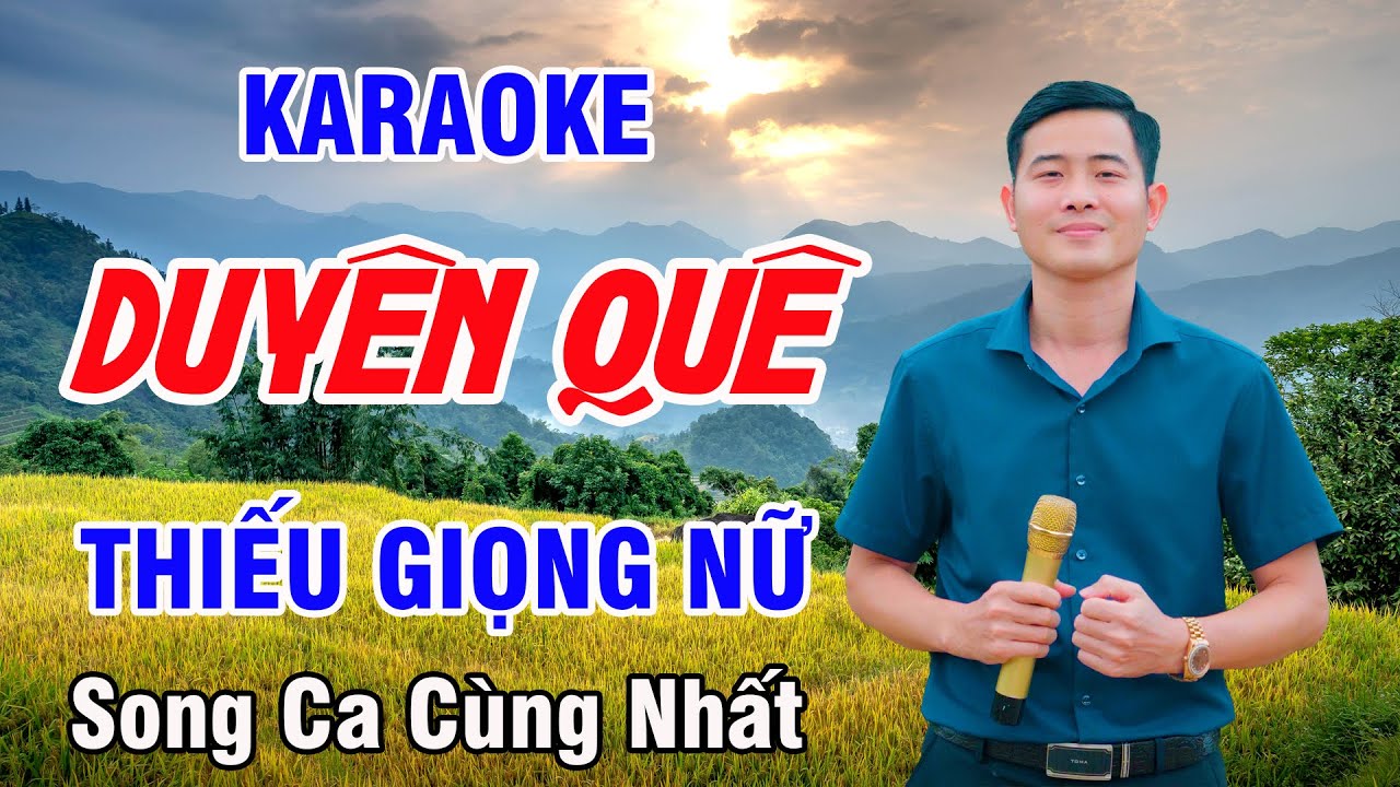 Karaoke Liên Khúc Duyên Quê Thiếu Giọng Nữ | Nguyễn Nhất Nhạc Sống