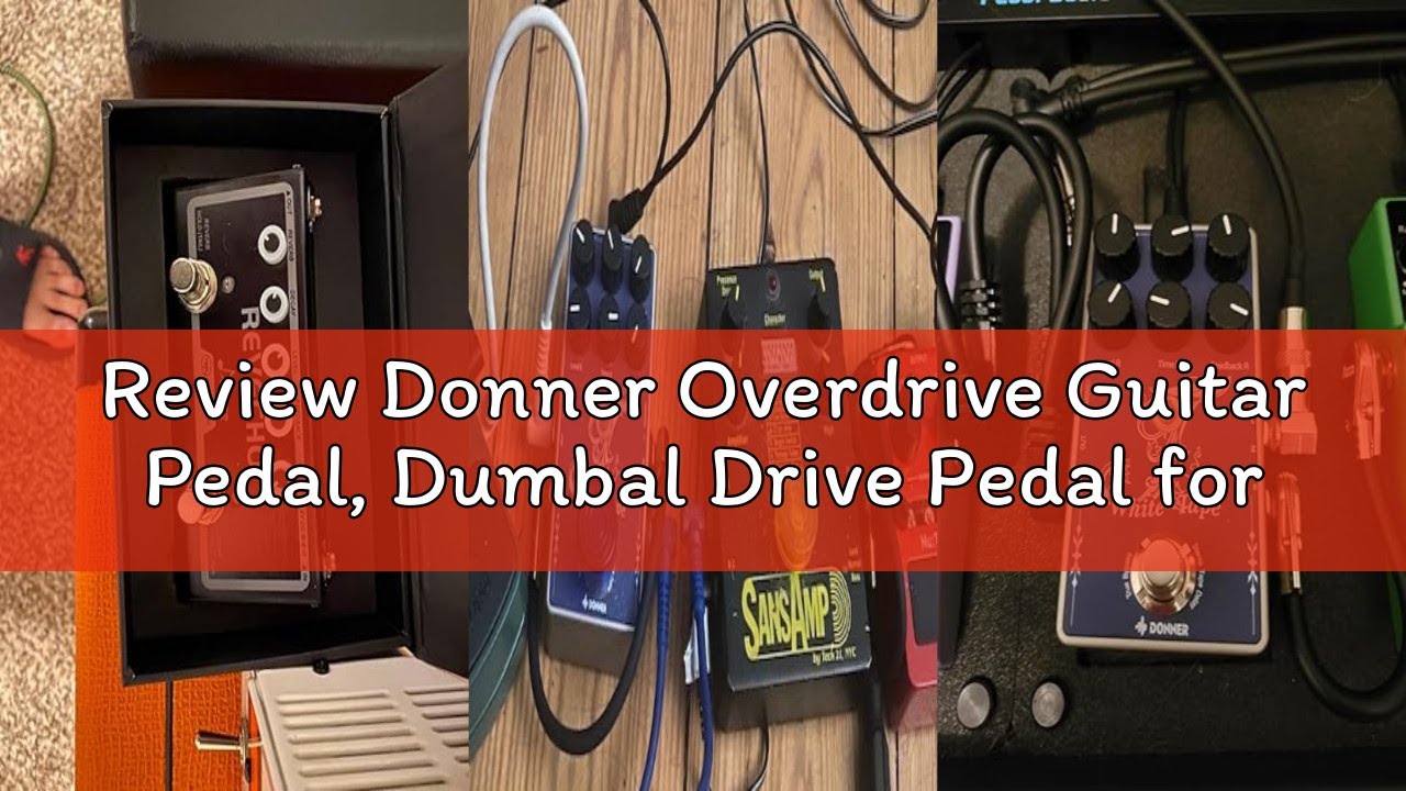 Review Donner Overdrive Guitar Pedal, Dumbal Drive Pedal for Electric Guitar, Dumble Style with 2 Ba