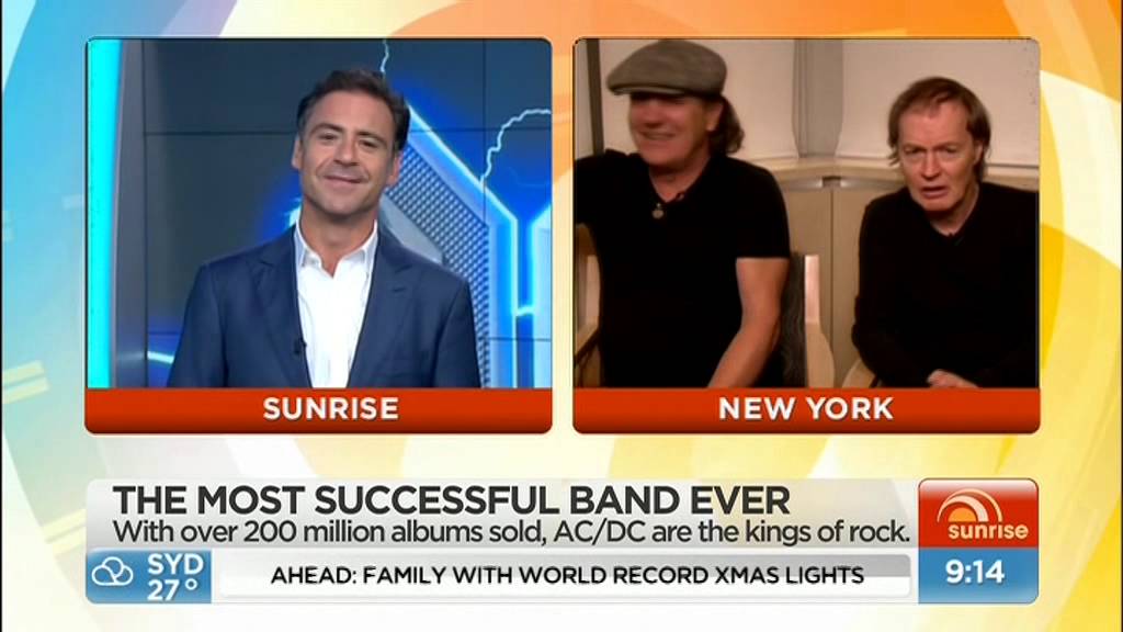 AC/DC - Interview With Brian & Angus (Sunrise Australia 7/12/14)