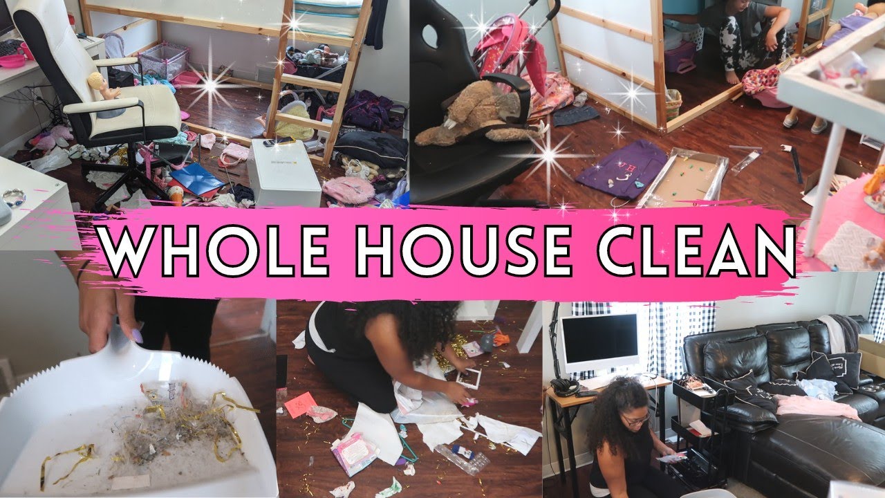 whole house clean with me // cleaning motivation