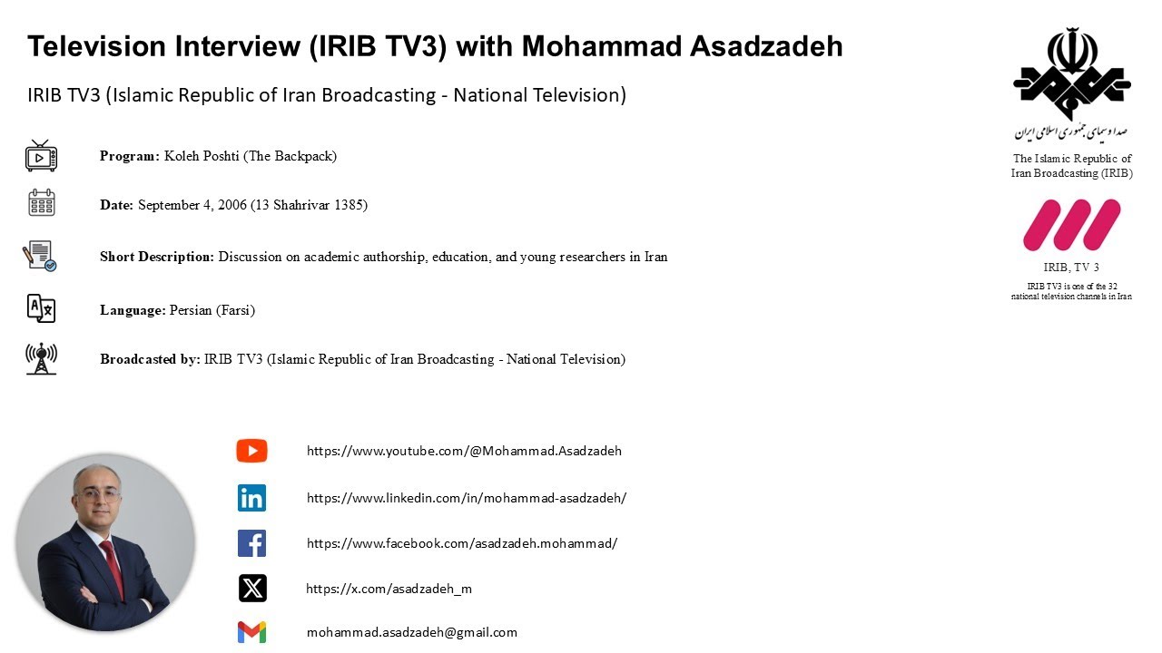 04-09-2006, IRIB TV3, Koleh Poshti, 13 Shahrivar 1385