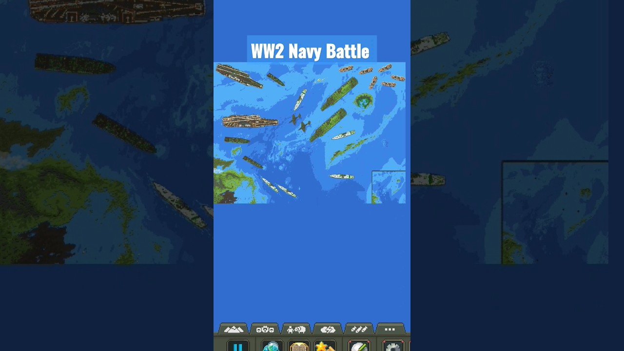 WW2 Navy Battle #shorts #subscribe #superworldbox #worldbox