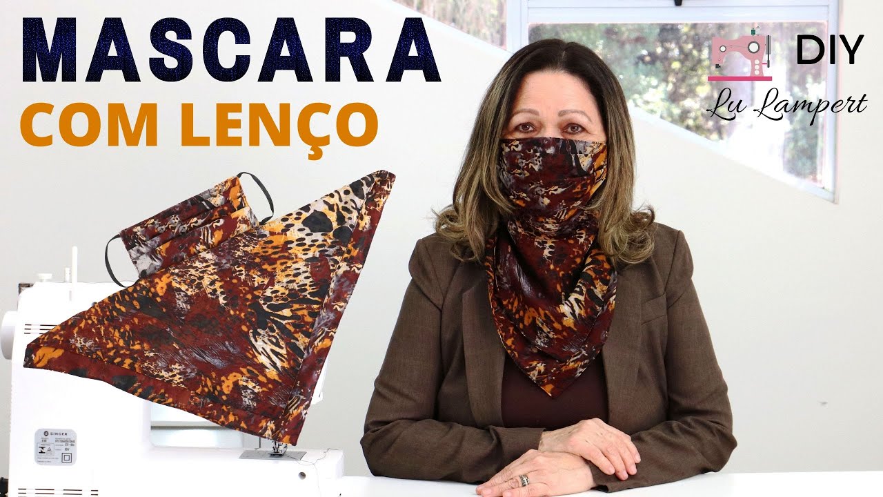 MÁSCARA COM LENÇO - APRENDA A FAZER