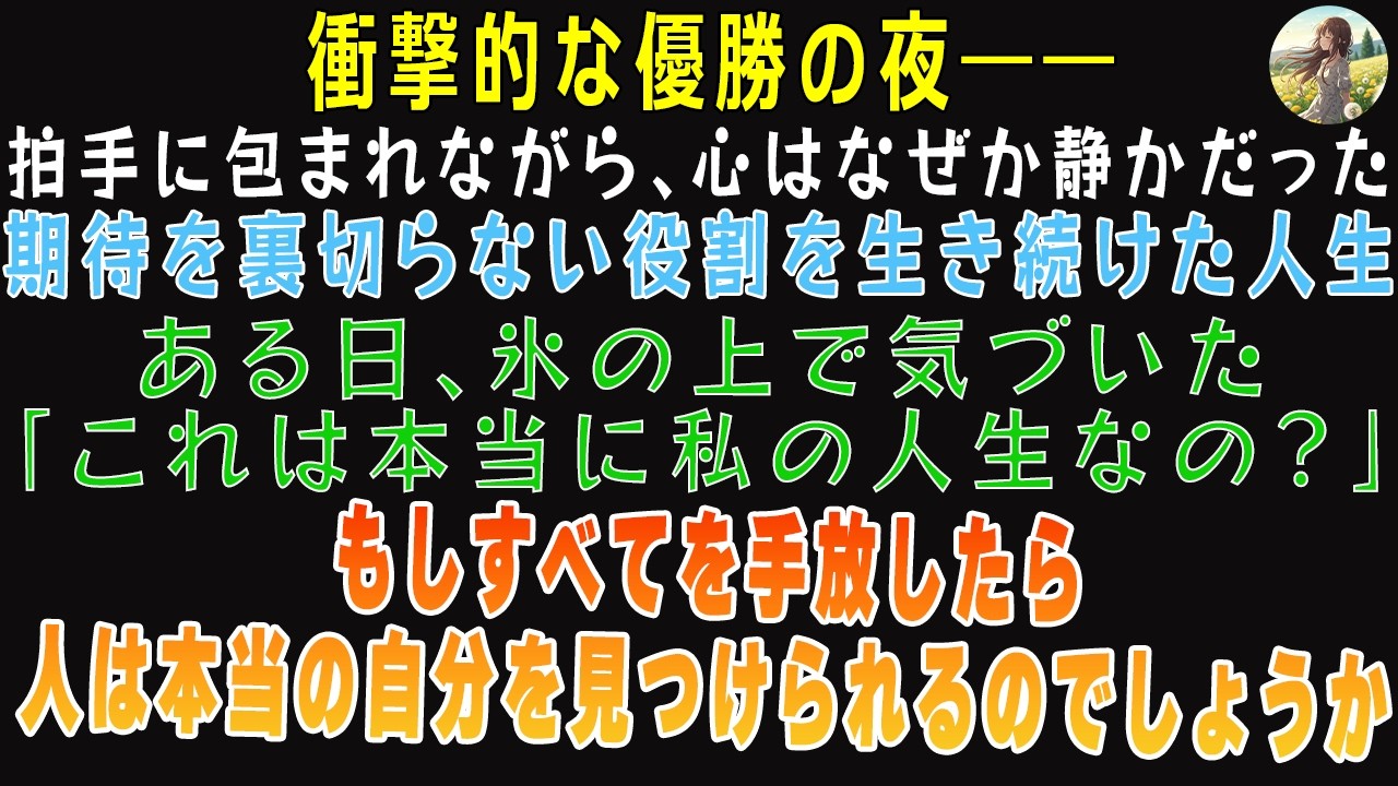 表彰台の上で私は笑っていた…でもその夜、すべてを辞める決断をした。【たんぽぽ 】