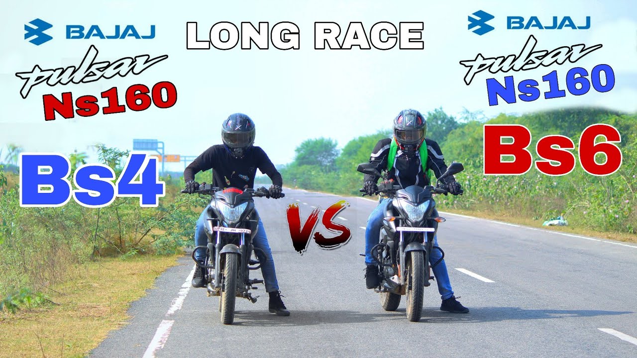 BAJAJ PULSAR NS 160 BS6 VS BAJAJ PULSAR NS 160 BS4 || LONG RACE || HIGHWAY TOP END RACE