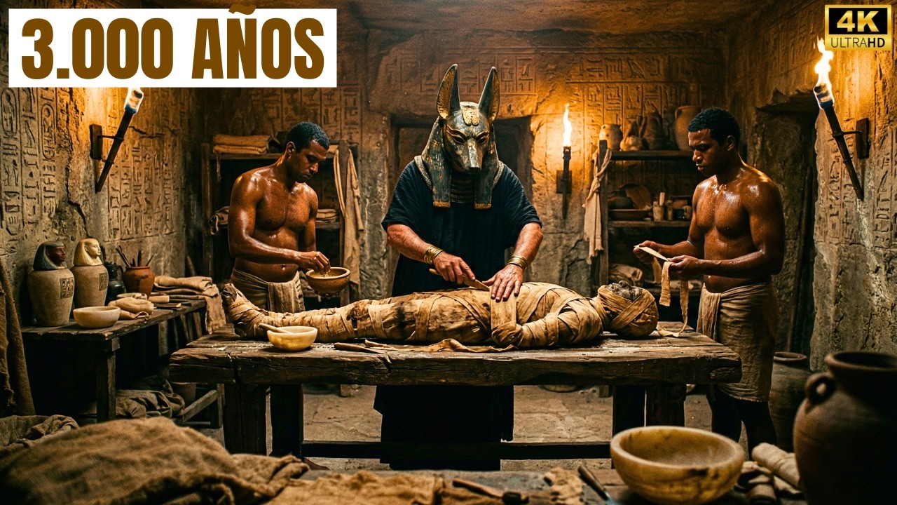 El Ritual de Momificación que Preparaba a los Faraones para la Eternidad (Reconstrucción con IA)