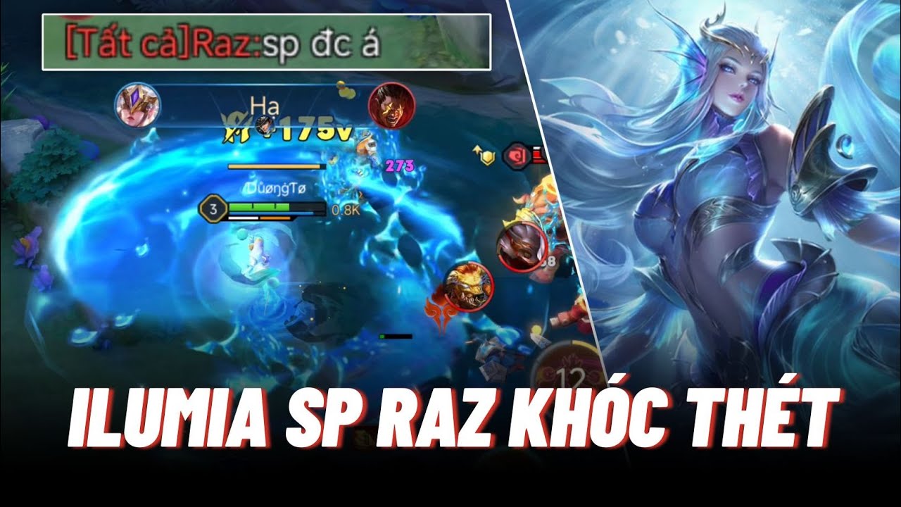 Icyfoxx cầm ILUMIA đi SP hất văng Raz và Hayate với trang bị FULL PHÉP | Liên quân mobile