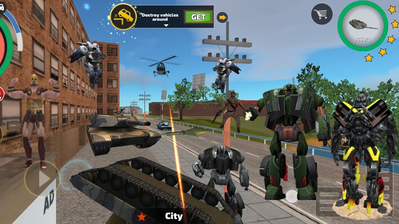 Rope hero vice town'da tanktan hiç inmedim ve gizli bişey buldum