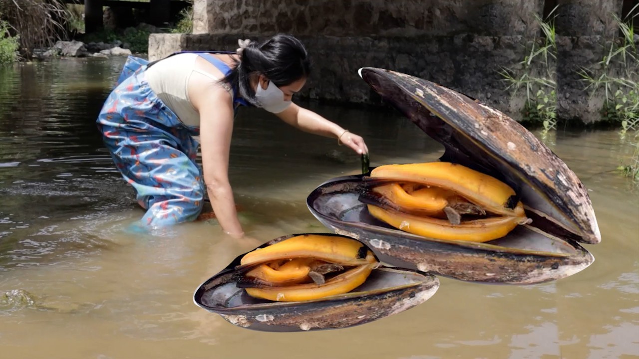 Girl searches for treasure under the bridge cave and gains huge wealth