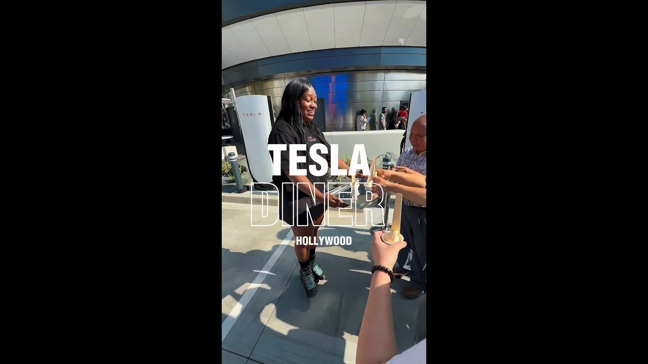 First look at Tesla's highly anticipated diner and drive-in theater in Hollywood