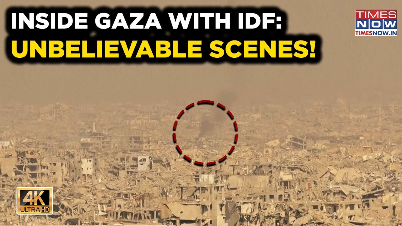 Inside Gaza With IDF Troops | Media Tour Near Yellow Line | Shocking Scenes Of Destruction| POV| 4K