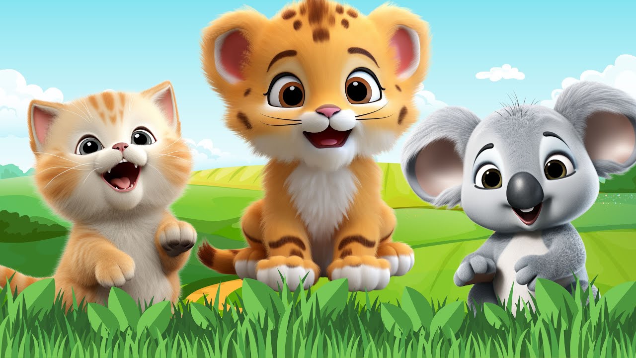 Farm Animal Moments: Kitten, Dog, Puppy, Lion, Koala, Ostrich,...– Animal Sounds