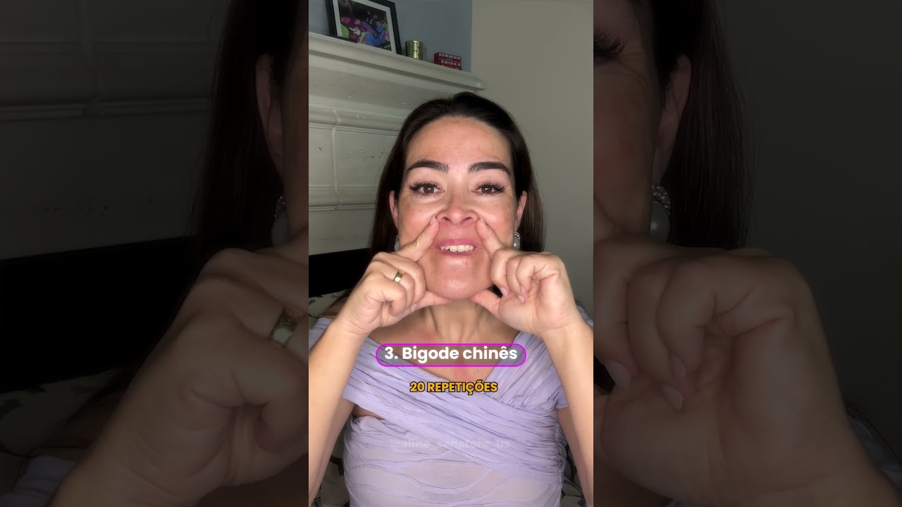 4 Exerc&iacute;cios: Bigode chin&ecirc;s, P&eacute;s de galinha, Linhas na testa e papada