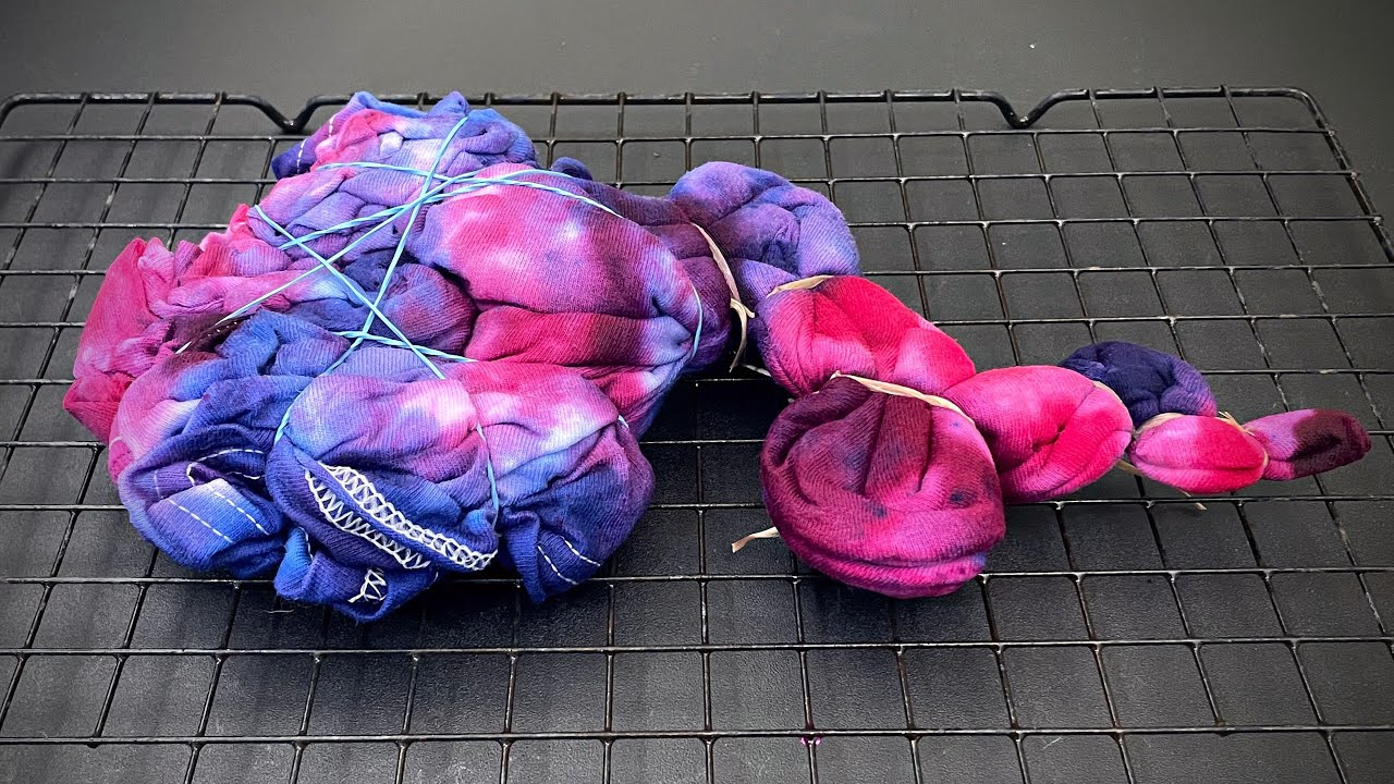 Beautiful Airplane Fold Ice Dye Mandala - Tie Dye