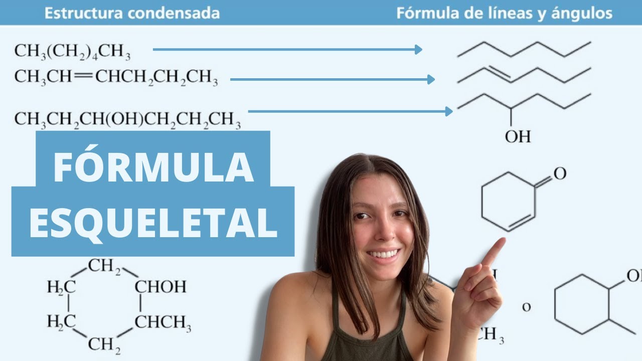Estructuras de lineas y angulos | Formulas topologicas | Formula de esqueleto QUIMICA ORGANICA
