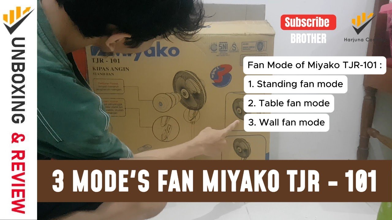 Unboxing and Full Review of the Miyako 16 Inch TJR 101 Fan with Remote Control by Harjuna Comsky
