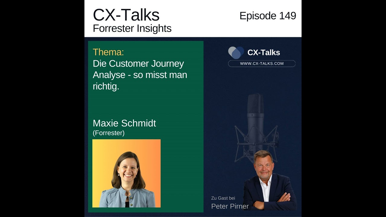 #149 Die Customer Journey Analyse - So misst man richtig. Maxie Schmidt (Forrester) bei Peter Pirner