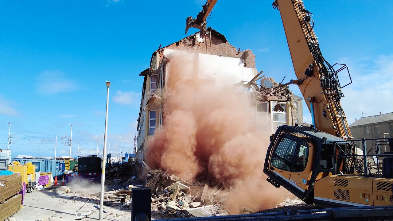 St Chads Hotel Blackpool: Main Building Demolition