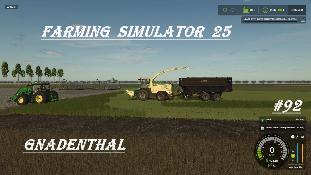 FS25-Gnadenthal-#92-Distribui iarba la animale .