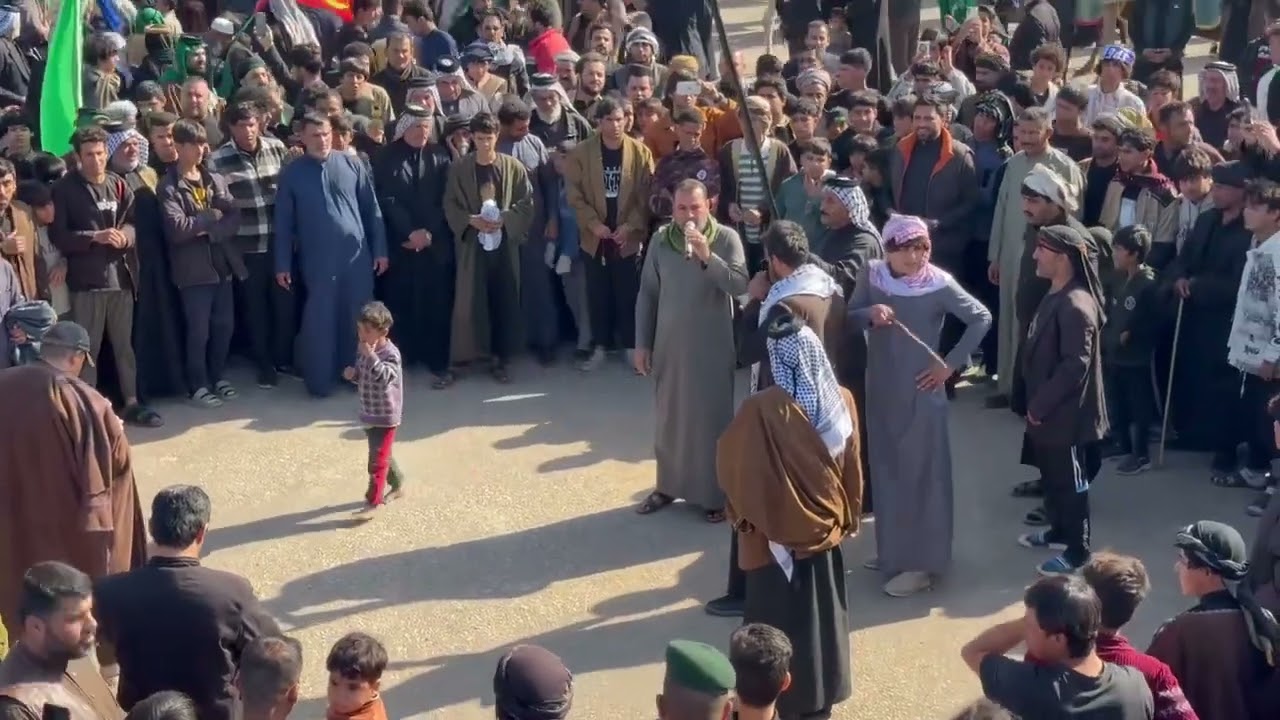 استقبال السادة بخت الجنوب بيت سيد صروط الاسماعيلي لزوار الامام الكاظم ع موكب اهالي ناحية شيخ سعد