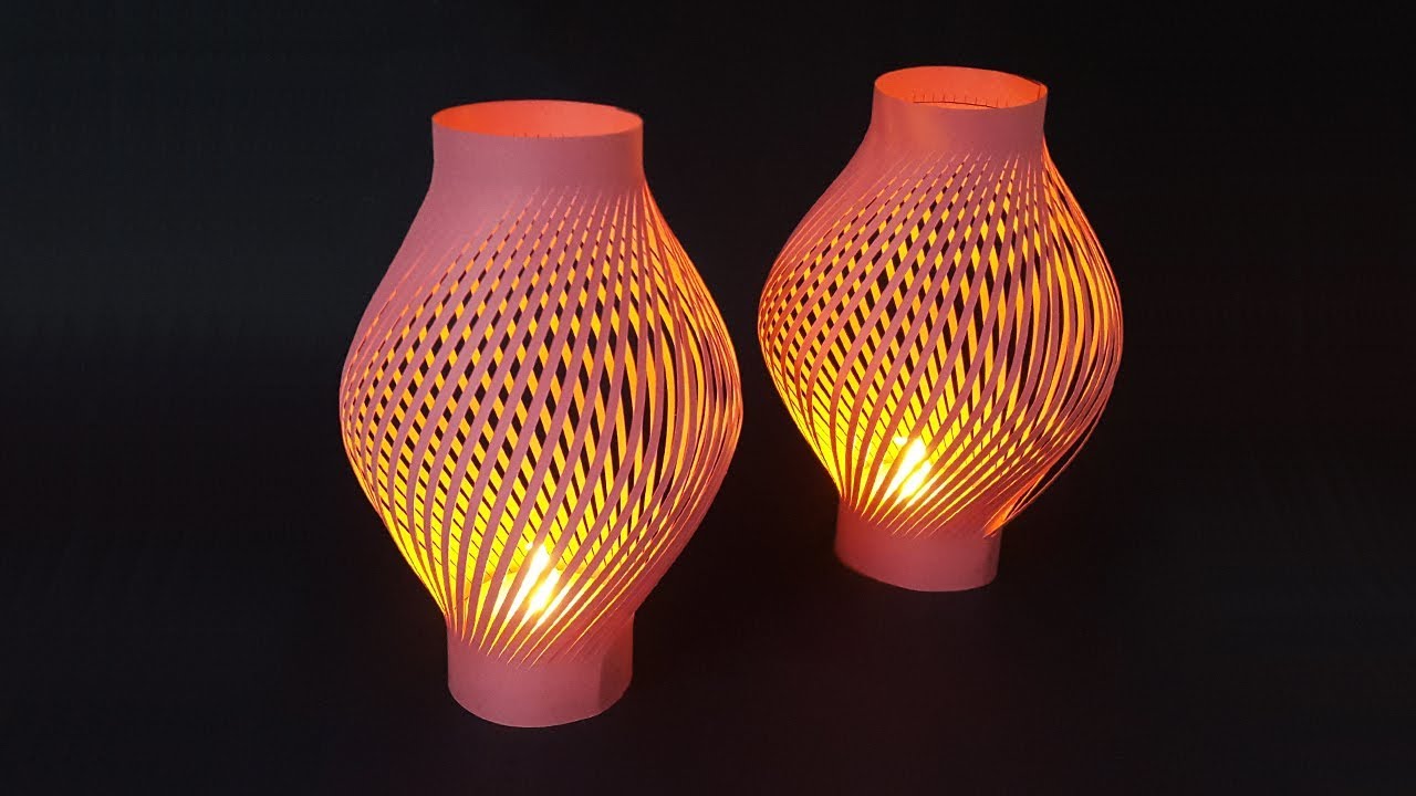 How to Make Paper Lantern for Decoration Ideas (Diwali and Christmas) | Night Lamp with Paper