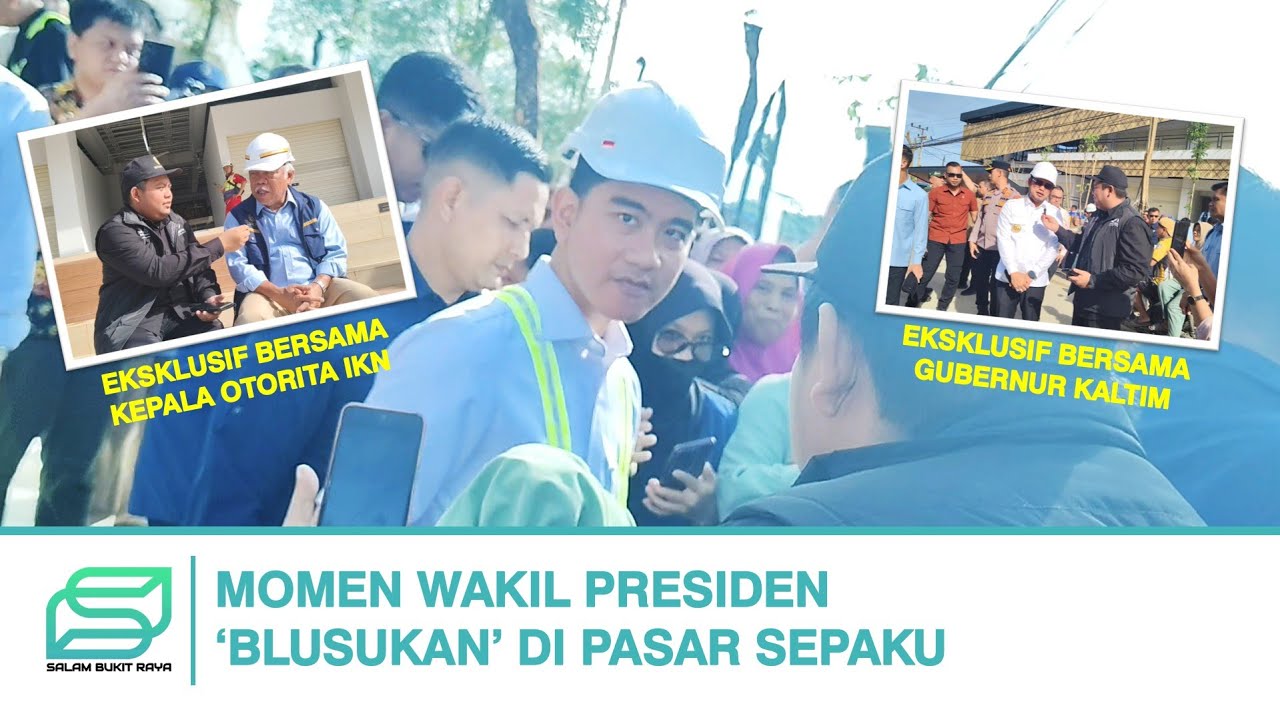 Wapres Blusukan di Pasar Sepaku hingga Bicara Masa Depan IKN bersama Kepala OIKN dan Gubernur Kaltim