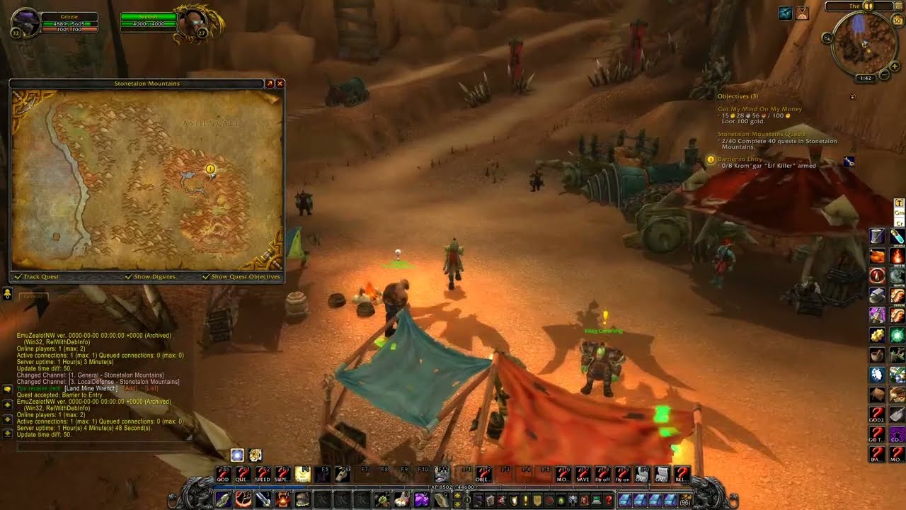 WOW Cata Quest 'Barrier to Entry - 25999' Horde on a PS